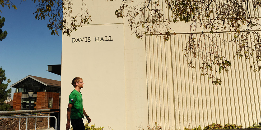 Exterior of Davis Hall