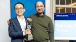 Graduate student Tianshi Wang and Prof. Jaijeet Roychowdhury with their 2019 Bell Labs Prize