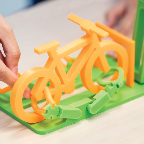 3D-printed miniature bicycle