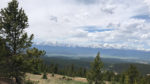Panorama of mountains, lakes and forest