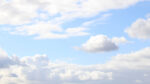 Photo of blue sky with white clouds.