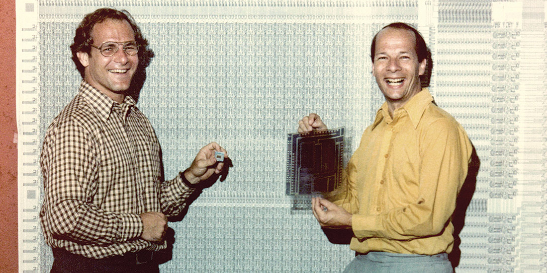 David Patterson and Carlo Séquin, pictured in 1981.